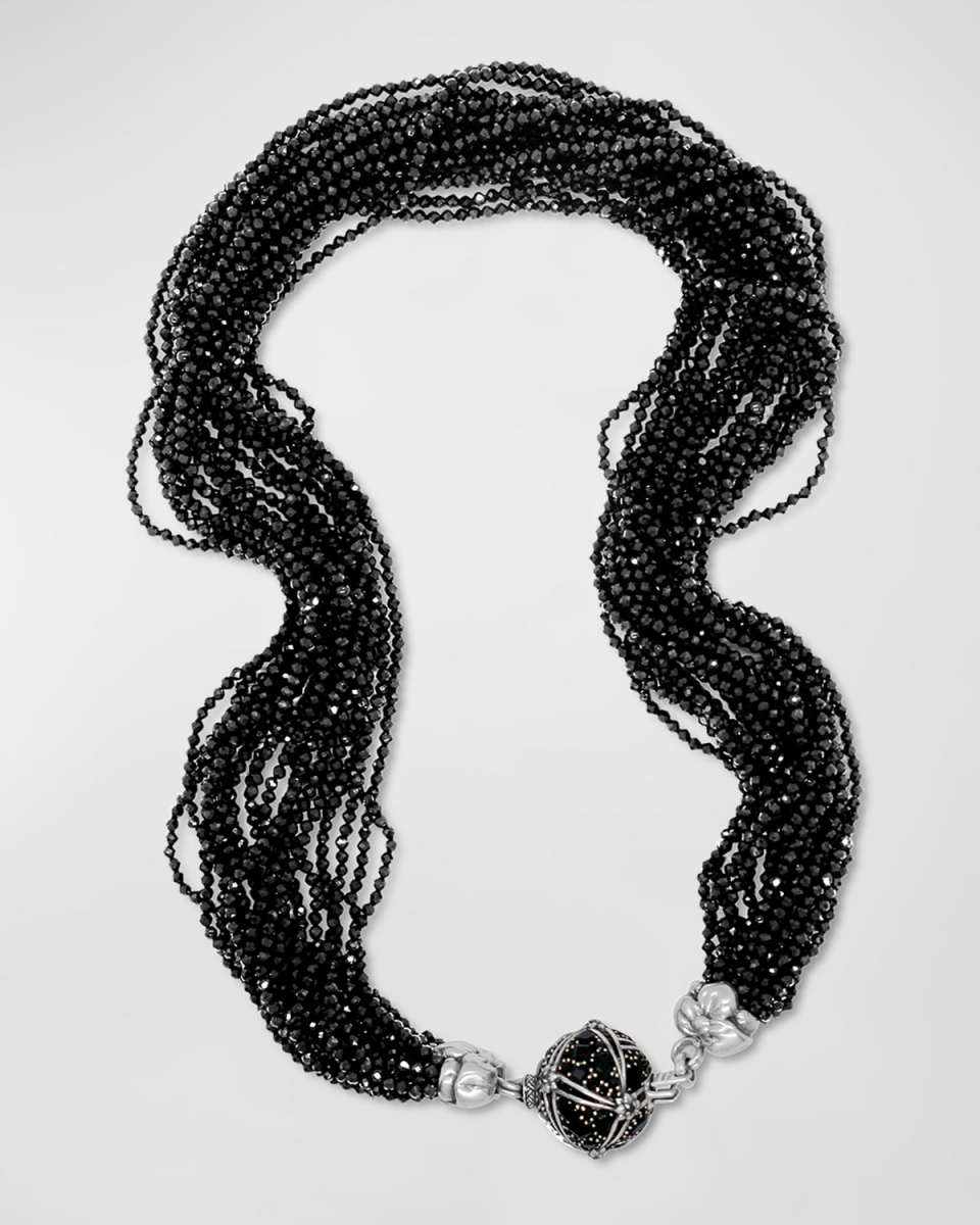 Garden of Stephen Black Spinel Multi-Strand Necklace